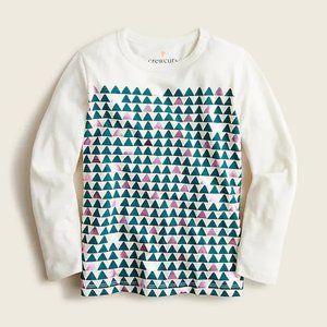NWT J Crew Girls' holiday foil-graphic T-shirt